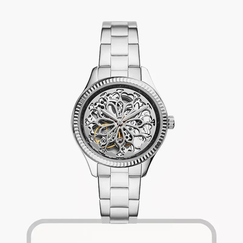 Fossil Rye Automatic Stainless Steel Ladies Watch- BQ3753